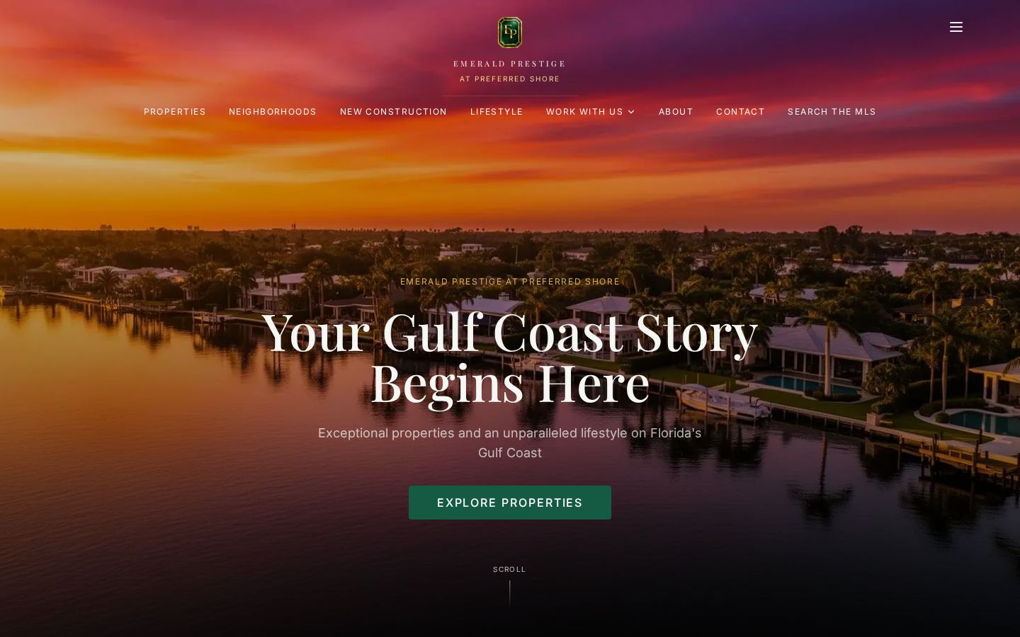 Emerald Prestige website project