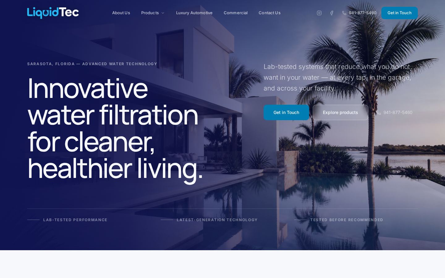 Liquid Tec website project